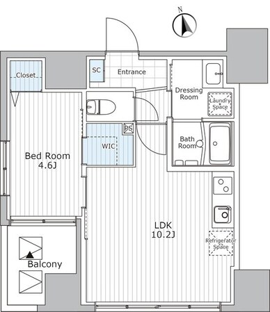 ウィステリア エス 上野の物件間取画像